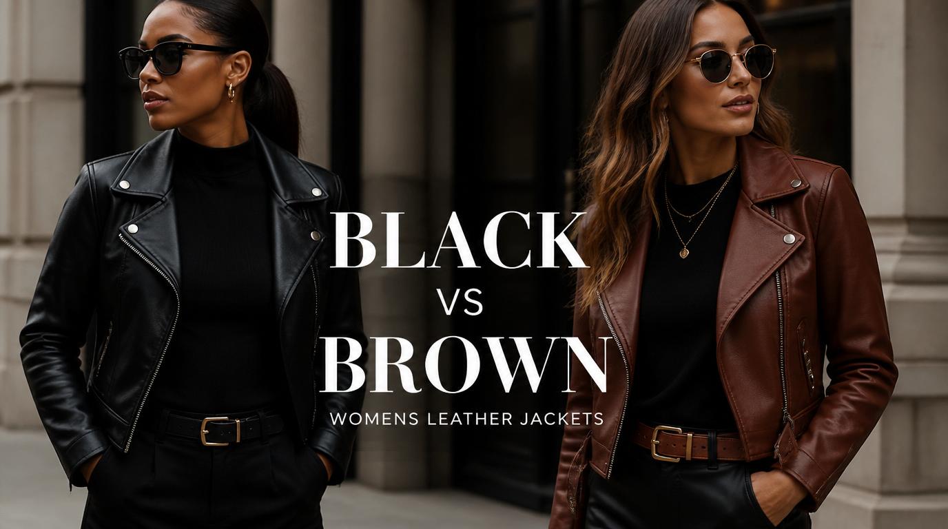 Black vs Brown Womens Leather Jackets Which One Should You Buy