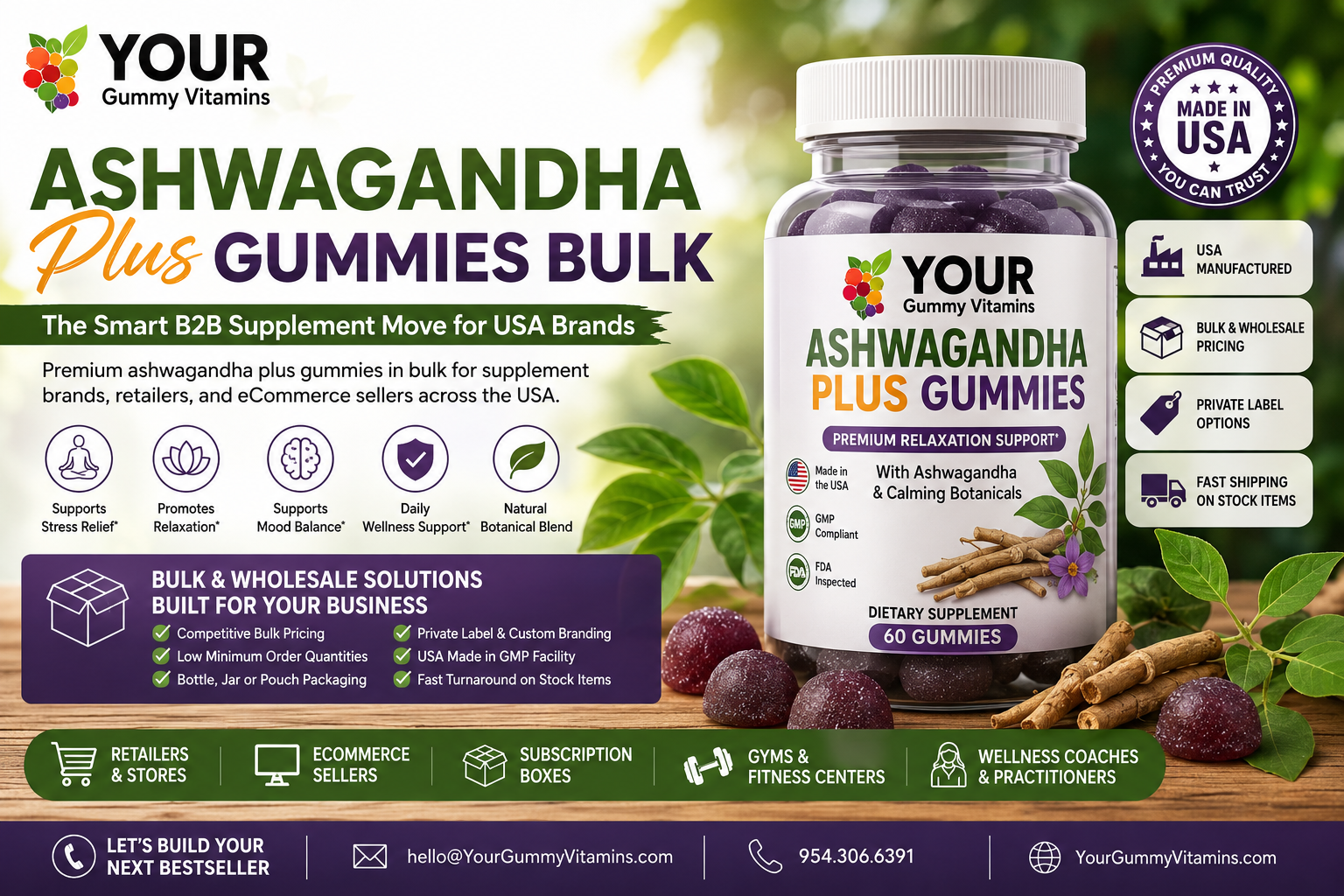 Ashwagandha Plus Gummies Bulk