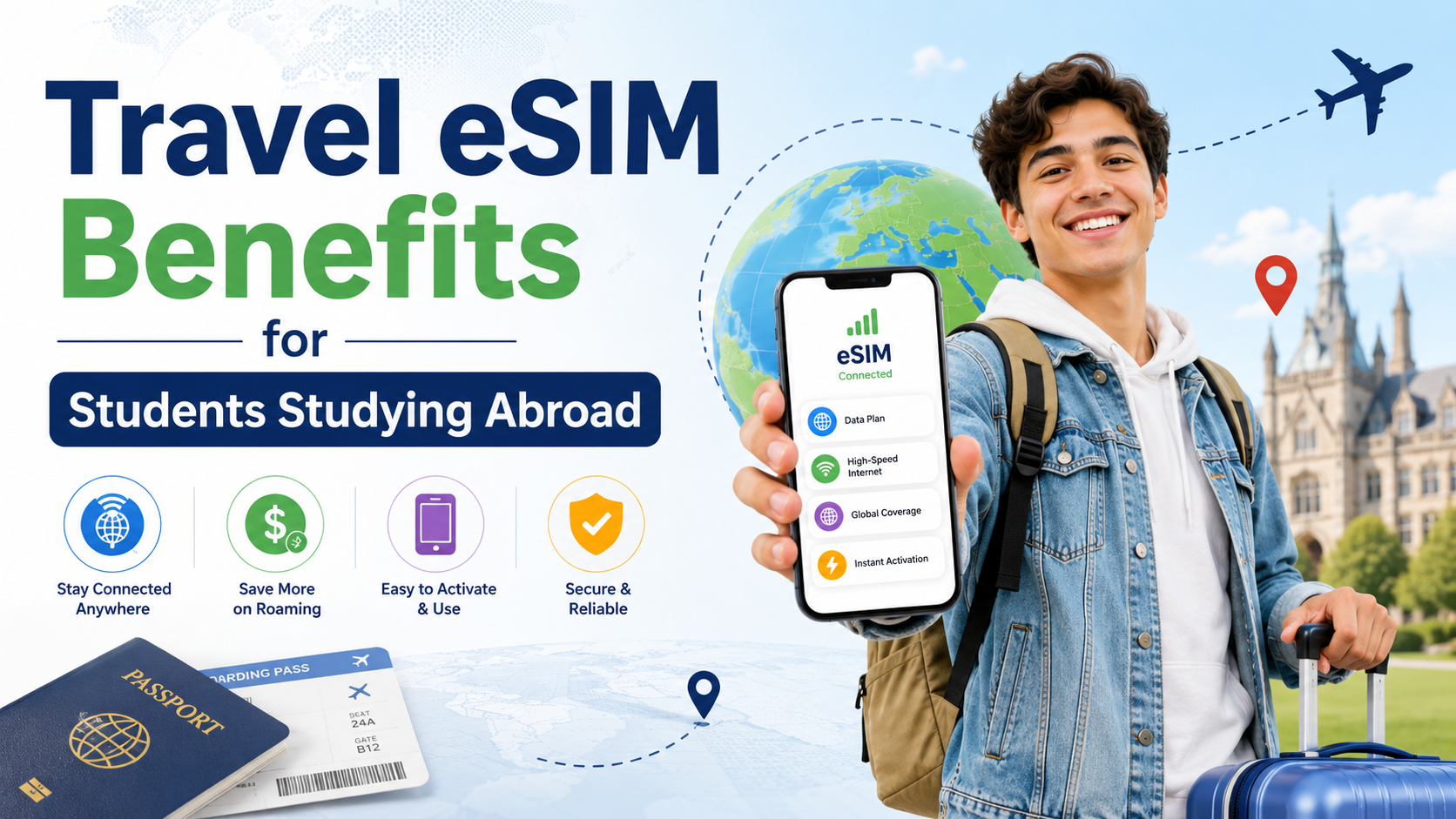Travel eSIM Benefits for Students Studying Abroad
