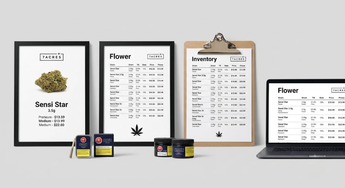 cannabis digital menu software