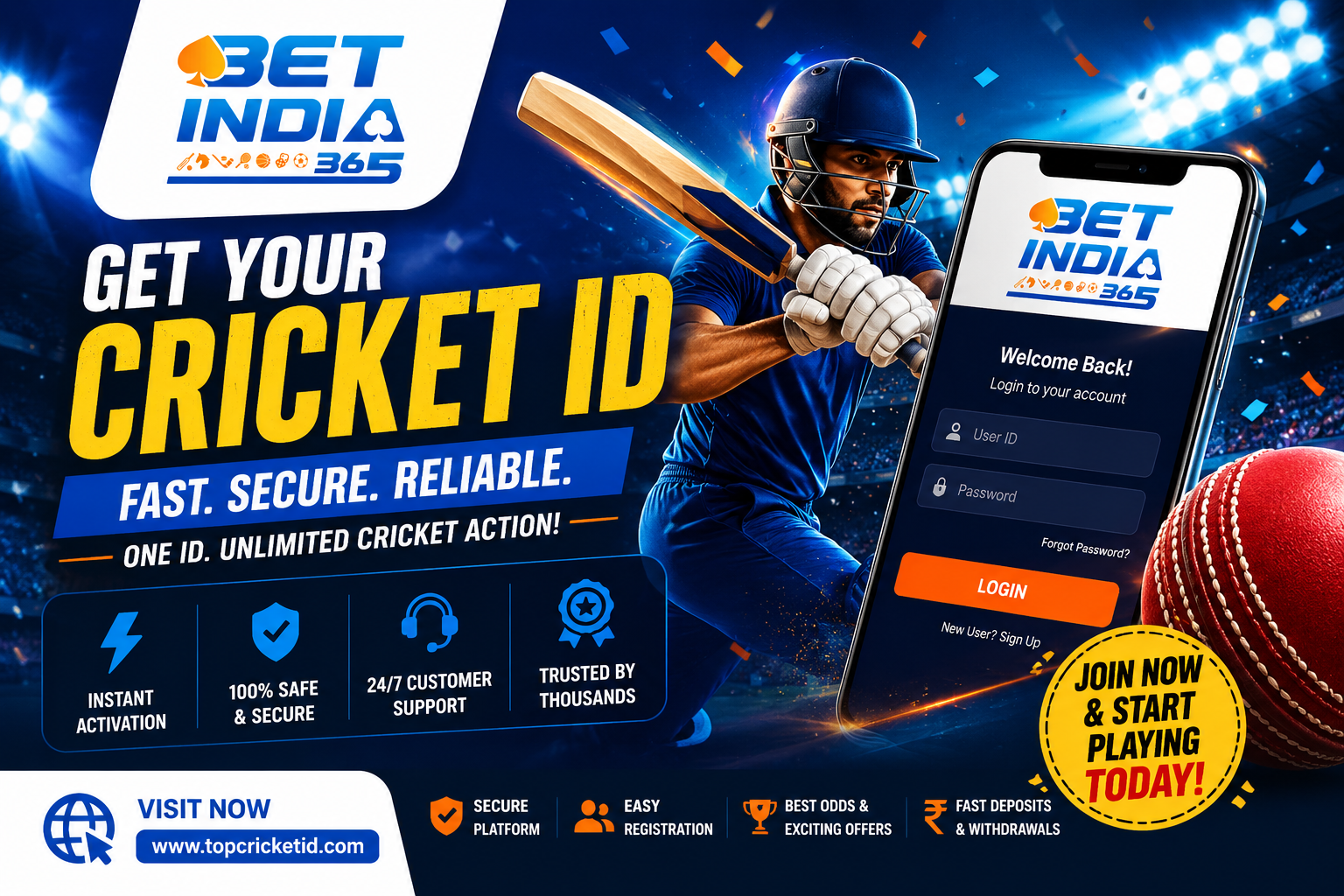 trusted cricket id