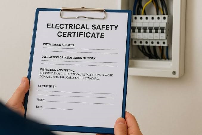 domestic electrical installation certificate