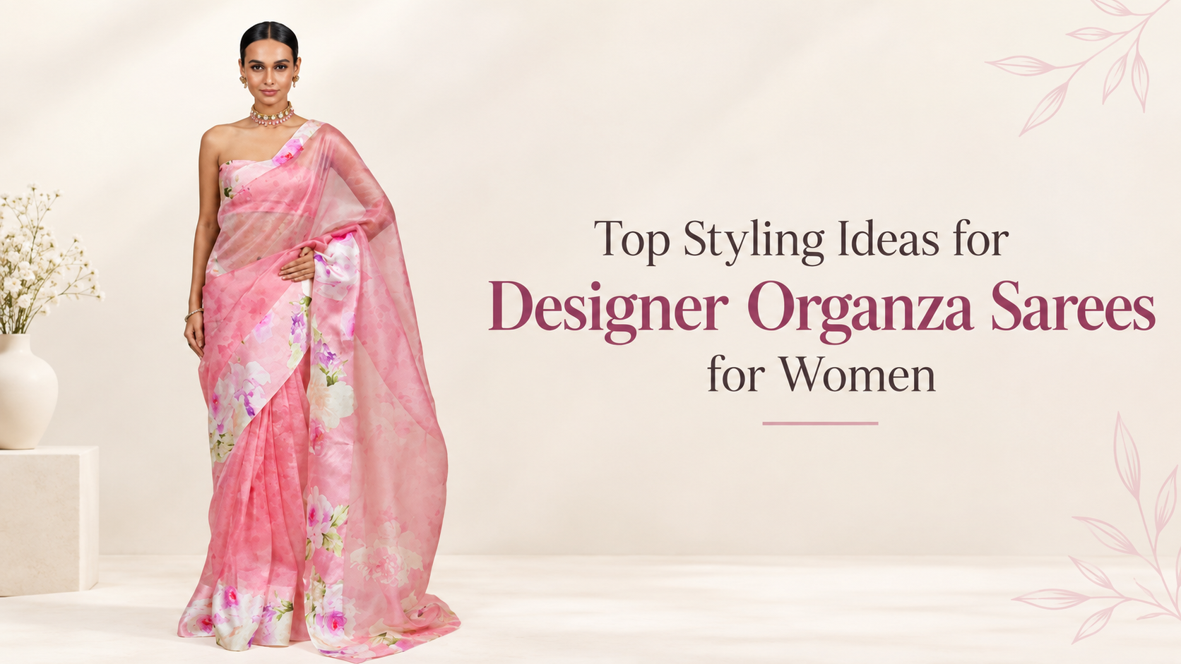 organza sarees for women