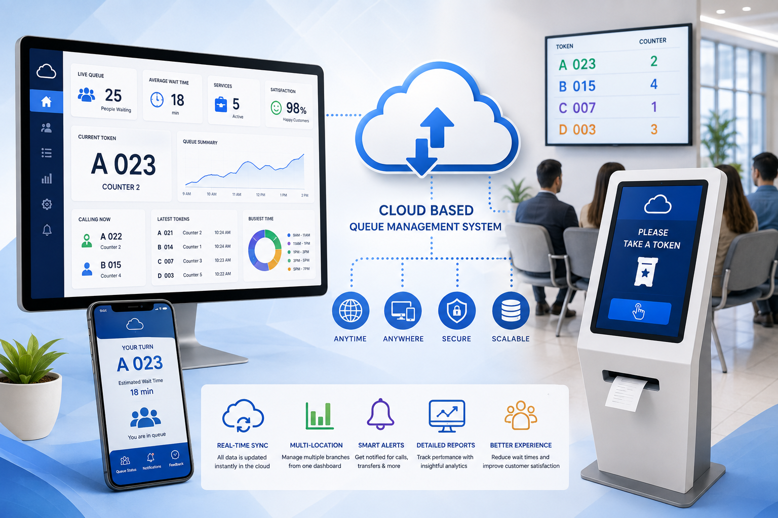 cloud based queue management system