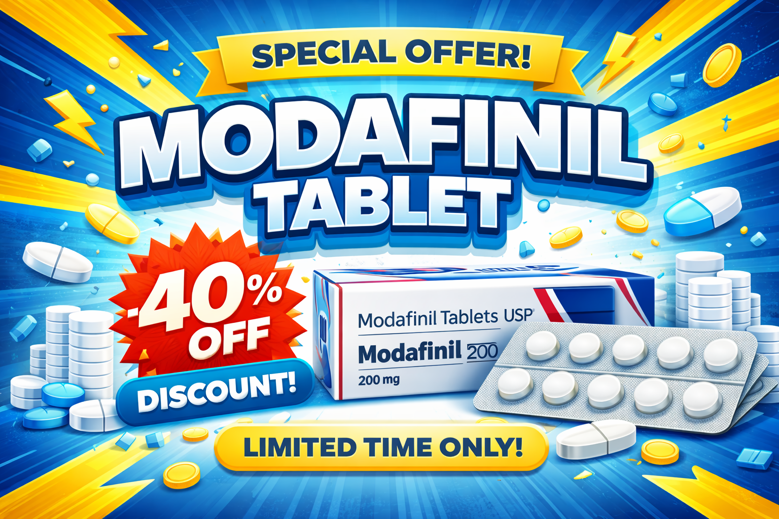 Modafinil Tablet 100mg